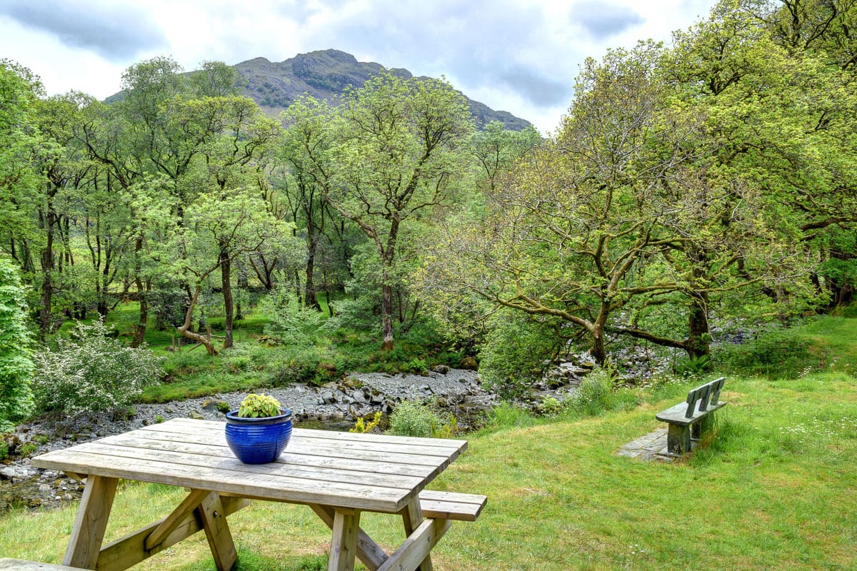 Outdoor Seating at YHA Borrowdale