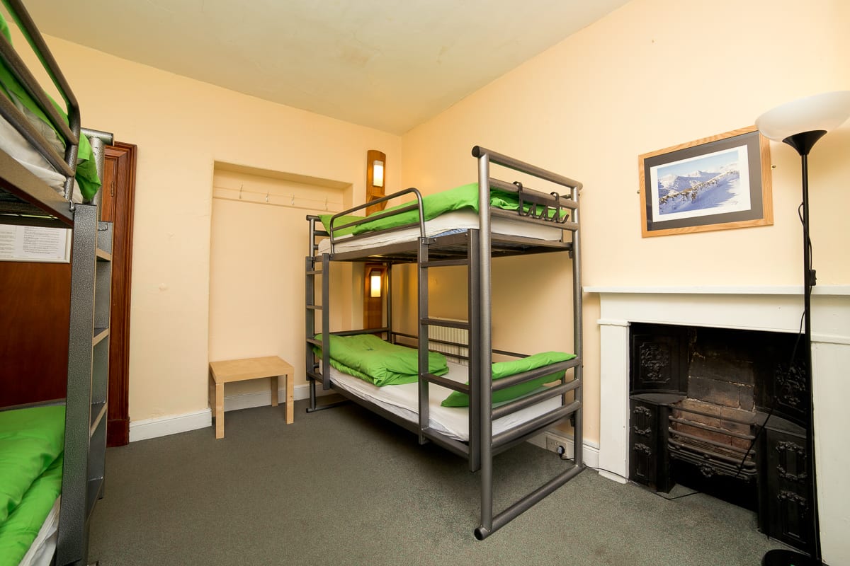 Bunk beds in dorm room