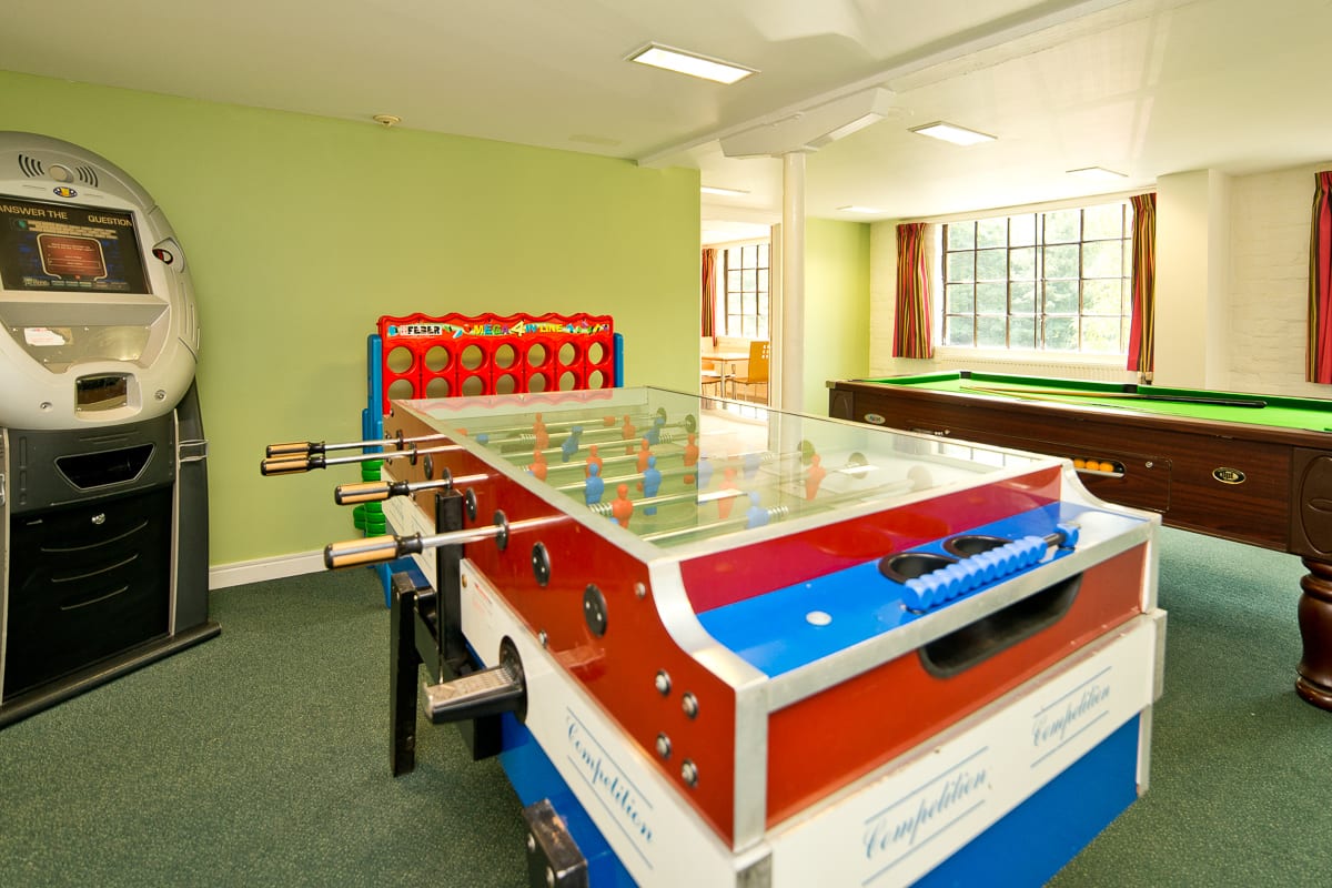 Table football in games room