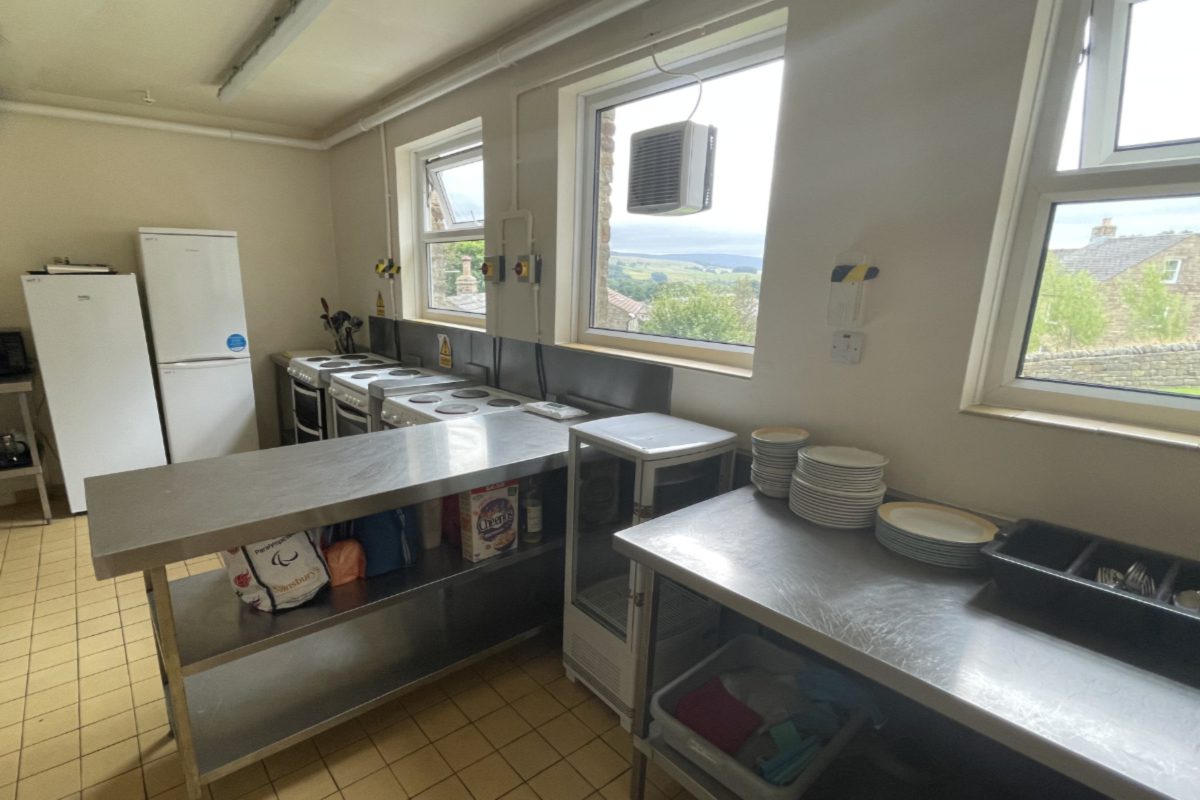 Self-catering kitchen at YHA Hawes